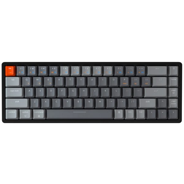 Keychron K6, Gateron G Pro Red Switch, Aluminum Frame, Wireless, Black, US