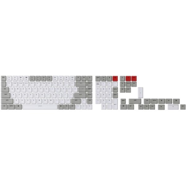Keychron Keycap Set Grey And White ABS Double Shot